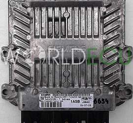 Motorsteuergerät ECU Steuergerät FORD FOCUS 2.0 TDCI SIEMENS 5WS40228C-T, 5WS40228CT, FoMoCo 5M51-12A650-NB, 5M5112A650NB, 1ASB, SID 803