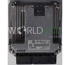 ECU ENGINE CONTROLLER VW VOLKSWAGEN T5 2.5 TDI 070906016EC, 070 906 016 EC, BOSCH 0281014893, 0 281 014 893, DIESEL EDC16U31 2539 1039S26400