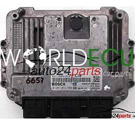 ECU ENGINE CONTROLLER FORD FIESTA 1.6 TDCI BOSCH 0 281 014 989, 0281014989, 8V21-12A650, 8V21-12A650 - PB