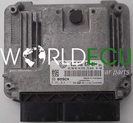 CENTRALINA DO MOTORE SKODA SUPERB 1.9 TDI BOSCH 0 281 014 111, 0281014111, 03G 906 021 QM, 03G906021QM, 03G906021AN, EDC16U34