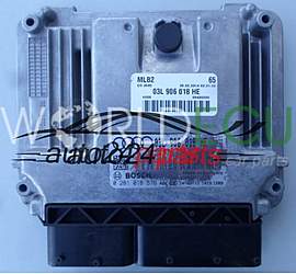 Centralina motore AUDI A4 2.0 TDI BOSCH 0 281 018 576, 0281018576, 03L 906 018 HE, 03L906018HE, EDC17C46 - PLUG&PLAY