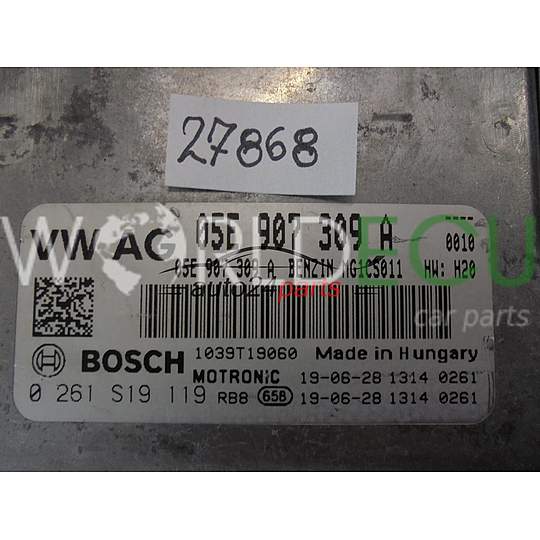 Centralina motore VOLKSWAGEN 0261S19119 05E907309A