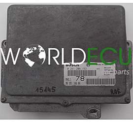 ECU ENGINE CONTROLLER CITROEN SAXO BOSCH 0 261 206 153, 0261206153, 96 351 166 80, 9635116680
