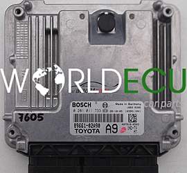 ECU ENGINE CONTROLLER TOYOTA COROLLA 1.4 D-4D BOSCH 0 281 011 733, 0281011733, 89661-02A90, 8966102A90