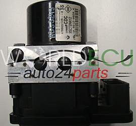 POMPE HYDRAULIQUE ET CALCULATEUR d'ABS RENAULT MEGANE 476602272R, 95CT2AAY2, 10.0212-0820.4, 10021208204, 28.5612-5802.3, 28561258023