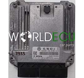 CENTRALINA MOTORE VW VOLKSWAGEN GOLF VI 2.0 TDI, BOSCH 0 281 015 480, BOSCH 0281015480, 03L 906 022 LK, 03L906022LK, 03L906022G