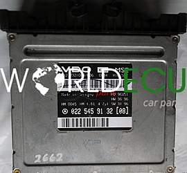 ECU ENGINE CONTROLLER MERCEDES W202 S202 C-KLASS C180 A0225459132 (08), A 022 545 91 32 (08), 0225459132, VDO 412 232/004/006, 412 232/004/006