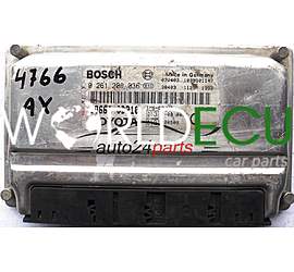 ECU ENGINE CONTROLLER TOYOTA YARIS 1.0 89661-0D210 1SZ-FE, 896610D210, BOSCH 0261208036, 0 261 208 036