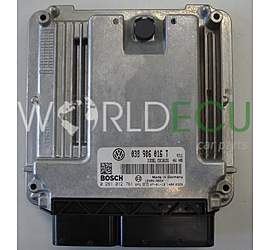 CENTRALINA MOTORE VW VOLKSWAGEN T5 1.9 TDI 038906016T, 038 906 016 T, BOSCH 0 281 012 761, 0281012761, DIESEL EDC16U31 3137, 1039S16438