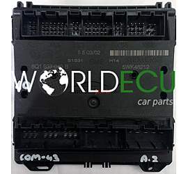  Centralina modulo comfort  6Q1937049B, 6Q1 937 049 B, SIEMENS 5WK4 8212, 5WK48212 SEAT IBIZA SKODA FABIA VW POLO COM-43