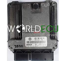 CENTRALINA MOTORE VW VOLKSWAGEN GOLF 2.0 TDI BKD 03G906016HJ, 03G 906 016 HJ BOSCH 0281012253, 0 281 012 253 DIESEL EDC16U1 7001 1039S07904