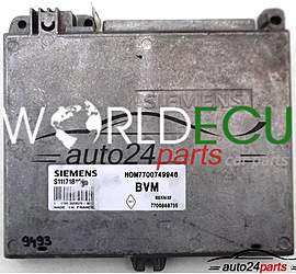CALCULATEUR MOTEUR RENAULT CLIO 1.4, SIEMENS S111718102 B, S111718102B, HOM7700749946, 7700749946