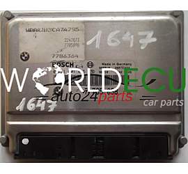 CENTRALINA MOTORE BMW E46 320 2.0 D BOSCH 0281001445, 0 281 001 445, 7785098, 7 785 098