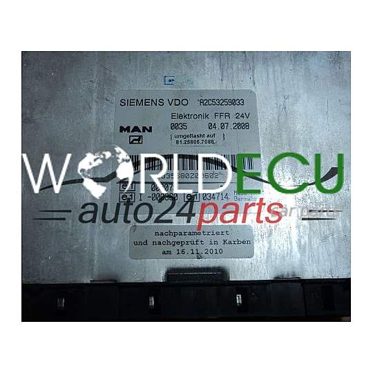 БЛОК УПРАВЛЕНИЯ ДВИГАТЕЛЕМ MAN TGA SIEMENS A2C53259033, 81.25805.7088, 81258057088