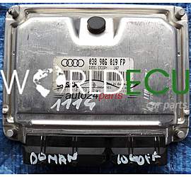 ECU ENGINE CONTROLLER AUDI A4 1.9 TDI AWX 038 906 019 FP, 038906019FP, BOSCH 0 281 010 729, 0281010729, 28SA5353