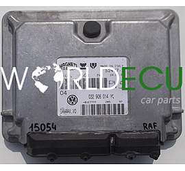 CENTRALINA MOTORE VOLKSWAGEN GOLF LUPO 032 906 014 K, 032906014K, 61600.346.03, 6160034603, MAGNETI MARELLI IAW4AVV0, IAW4AV.V0
