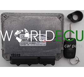 ECU ENGINE CONTROLLER AUDI A3 1.6 SR, SIEMENS 5WP4381 03, 5WP438103, 06A 906 019 BA, 06A906019BA