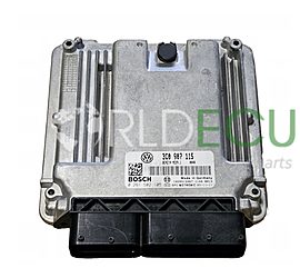 CENTRALINA MOTORE VW VOLKSWAGEN 2.0 TFSI BOSCH 0 261 S02 105, 0261S02105, 3C0 907 115 , 3C0907115, MED9.1