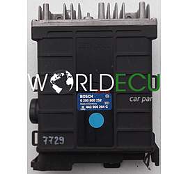 ECU ENGINE CONTROLLER AUDI 80, 90, COUPE QUATTRO 2.3 10V, BOSCH 0 280 800 252, BOSCH 0280800252, 443 906 264 C, 443906264C