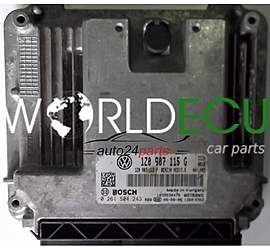 CENTRALINA DO MOTORE SKODA OCTAVIA RS 2.0 TFSI 1Z0907115G, 1Z0 907 115 G, 1Z0907115F, 1Z0 907 115 F, BOSCH 0261S04243, 0 261 S04 243, BENZIN MED17.5 CCZA 0010 1039S30476