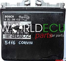 ECU ENGINE CONTROLLER MERCEDES W202 C280 2.8 E BOSCH 0261200416, 0 261 200 416 A0135459832, 0135459832, A 013 545 98 32
