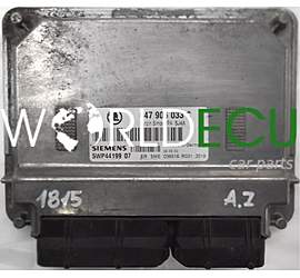 CENTRALINA DO MOTORE SKODA FABIA 1.4 047906033C, SIEMENS 5WP44199