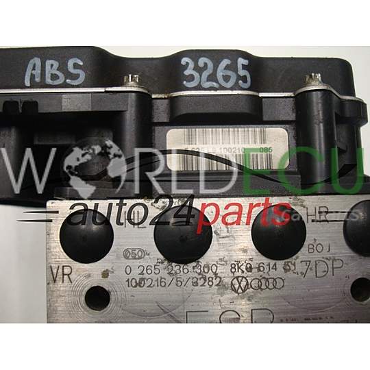 Abs Pump Module AUDI A4 BOSCH 0 265 236 300, 0265236300, 8K0614517DP, 0265951469, 8K0907379BB