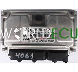 CENTRALINA DO MOTORE SKODA ROOMSTER 1.6 03C906057AN, 03C 906 057 AN, 03C906057M, 03C 906 057 M, BOSCH 0261201665, 0 261 201 665, BENZIN ME7.5.20 1515 1039S23905