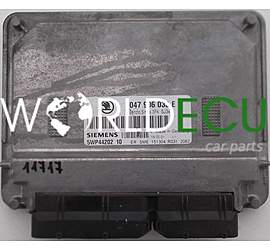 CENTRALINA DO MOTORE SKODA FABIA 1.4 047 906 033 E, 047906033E, 5WP44202 10, 5WP4420210