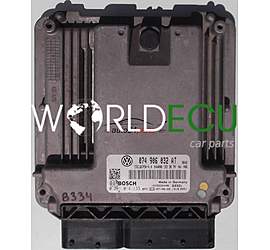 CENTRALINA MOTORE VW VOLKSWAGEN CRAFTER 2.5 TDI, BOSCH 0 281 014 133, BOSCH 0281014133, 074 906 032 AT, 074906032AT, EDC16CP34