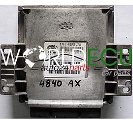CALCULATEUR MOTEUR PEUGEOT 206 1.1 9645243180 IAW48P270, IAW48P2.70, IAW 48P2.70, HW 9643707380, 16552004, 16552.004, SW 9645243180, 16449094, 16449.094