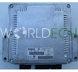 Centralina motore CITROEN PEUGEOT 2.2 HDI BOSCH 0 281 012 141, 0281012141, 96 611 452 80, 9661145280