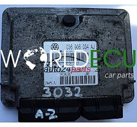 MOTORSTEUERGERÄT ECU STEUERGERAT SEAT IBIZA CORDOBA 1.4 036906034AJ, 036 906 034 AJ, IAW4MV.AJ, BENZIN 4MV 005 4955, 61600.680.08 CR1 MY2, 6160068008