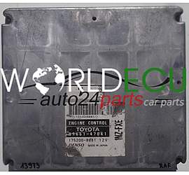 ECU ENGINE CONTROLLER TOYOTA PRIUS 89661-47041, 8966147041, DENSO 175200-8881, 1752008881