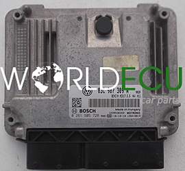 CENTRALINA MOTORE VOLKSWAGEN GOLF 1.4 TSI BOSCH 0 261 S05 728, 0261S05728, 03C 907 309 A, 03C907309A, MED17.5.5