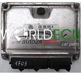 MOTORSTEUERGERÄT ECU STEUERGERAT SEAT LEON 1.4 16V 036 906 032 H, 036906032H, BOSCH 0 261 207 191, 0261207191, 26SA8532 1184 2098, BENZIN ME7.5.10 4434