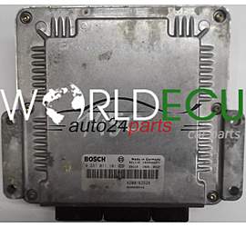 CALCULATEUR MOTEUR RENAULT LAGUNA 1.9 DCI F9Q BOSCH 0281011101, 0 281 011 101, 8200163528, 8200095416, 1039S00271