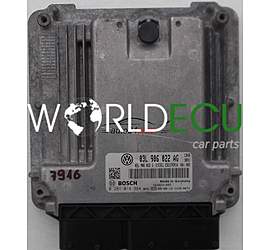 CENTRALINA MOTORE VOLKSWAGEN GOLF 2.0 TDI BOSCH 0 281 014 984, 0281014984, 03L 906 022 AG, 03L906022AG, 03L 906 022 G, 03L906022G, EDC17CP14