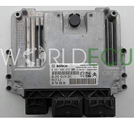 Centralina motore CITROEN PEUGEOT BOSCH 0 261 S06 472, 0261S06472, 96 754 950 80, 9675495080, 9666319180, MEV17.4.2