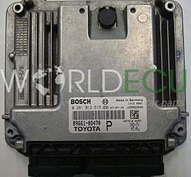 ECU ENGINE CONTROLLER TOYOTA YARIS 1.4 D4D BOSCH 0281012515, 0 281 012 515, 89661-0D470 P 896610D470 407918-0994, 4079180994 1039S15562