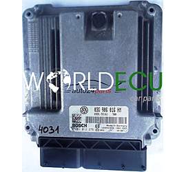 ECU ENGINE CONTROLLER SEAT ALTEA 2.0 TDI BKD 03G906016HM, 03G 906 016 HM BOSCH 0281012278, 0 281 012 278 DIESEL EDC16U1 7000 1039S07836