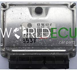 CENTRALINA DO MOTORE SKODA FABIA 1.9 TDI 038906019AF, 038 906 019 AF BOSCH 0281010289, 0 281 010 289 DIESEL EDC15P+ 1110 28SA4562