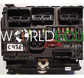 Centralina de comando do sistema confort  PEUGEOT 407 SIEMENS S118983001I, S118983001 I, 9656086080 BSM-L01-00