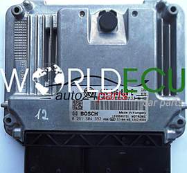 CENTRALINA DO MOTORE SKODA OCTAVIA 1.4 TSI BOSCH 0 261 S04 393, 0261S04393, 03C 906 016 E, 03C906016E, 03C 906 016 C, 03C906016C