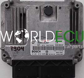 MOTORSTEUERGERÄT ECU STEUERGERAT CHEVROLET CAPTIVA 2.0 CDTI, BOSCH 0 281 012 695, BOSCH 0281012695, 96813187