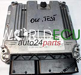 CENTRALINA MOTORE VW VOLKSWAGEN T5 2.5 TDI BOSCH 0 281 012 907, 0281012907, 070 906 016 CC, 070906016CC, DIESEL EDC16U31