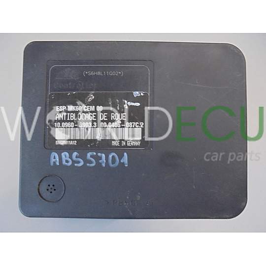 ABS POMPA CENTRALINA CITROEN PEUGEOT 9665370880, 10.0206-0359.4, 10020603594, 10.0960-3903.3, 10096039033
