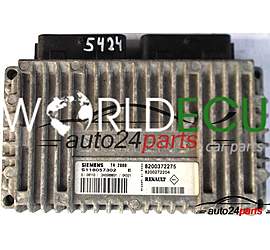 BOITE DE VITESSES AUTOMATIQUE RENAULT MEGANE 1.6 SIEMENS S118057302E, S118057302 E, TA 2000 8200372275, 8200272204