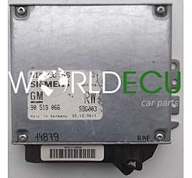 MOTORSTEUERGERÄT ECU STEUERGERAT OPEL ASTRA SIEMENS 5WK9 050, 5WK9050, GM 90 519 066 RW, 90519066RW