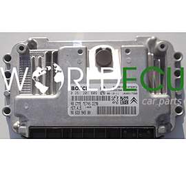 ECU ENGINE CONTROLLER CITROEN C4 1.6 BOSCH 0 261 201 609, 0261201609, 96 633 945 80, 9663394580, 9652552380, ME7.4.5